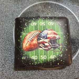 Football Themed Wallet with Helmet Design